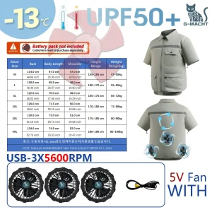 Outdoor Cooling Vest with Fans