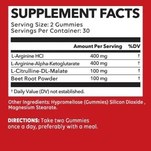 L-Arginine Nitric Oxide Boost Formula
