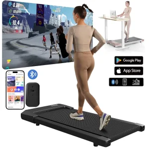 2-in-1 Walking Running Folding Treadmill
