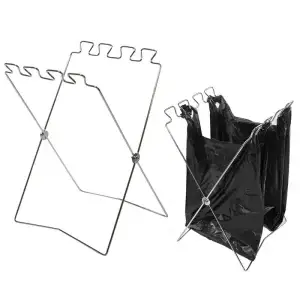 Stainless Steel Outdoor Trash Bag Holder